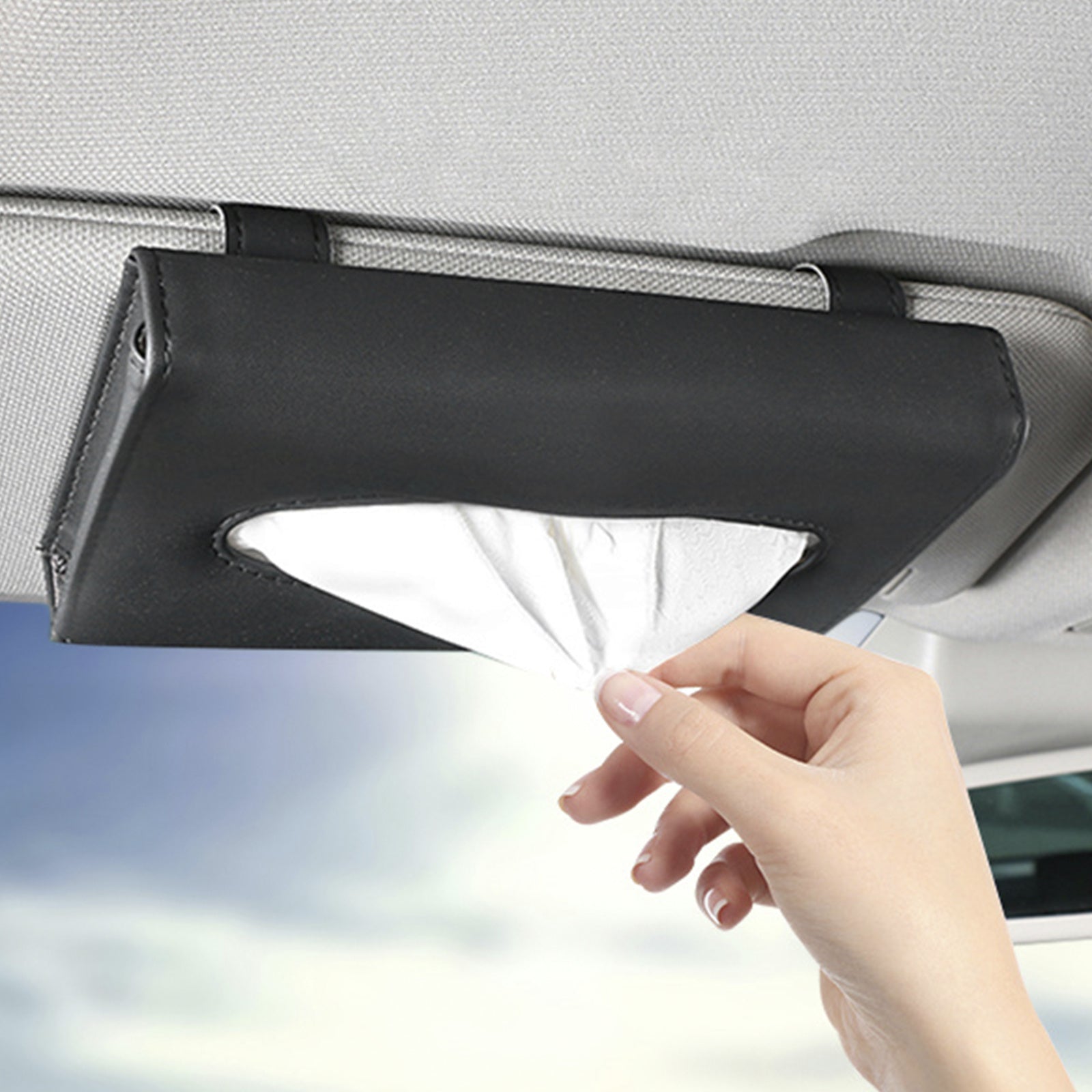 Car Mounted Fashion Sunshade Paper Towel Box