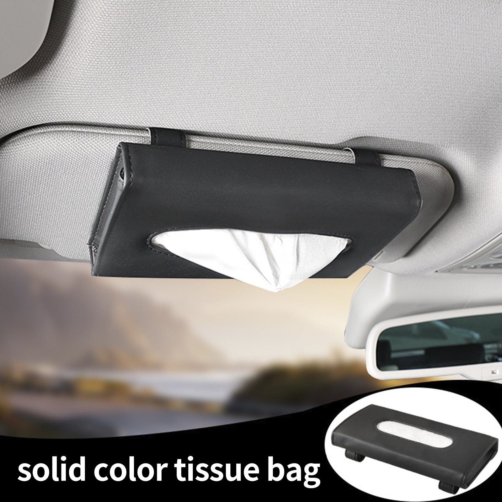 Car Mounted Fashion Sunshade Paper Towel Box
