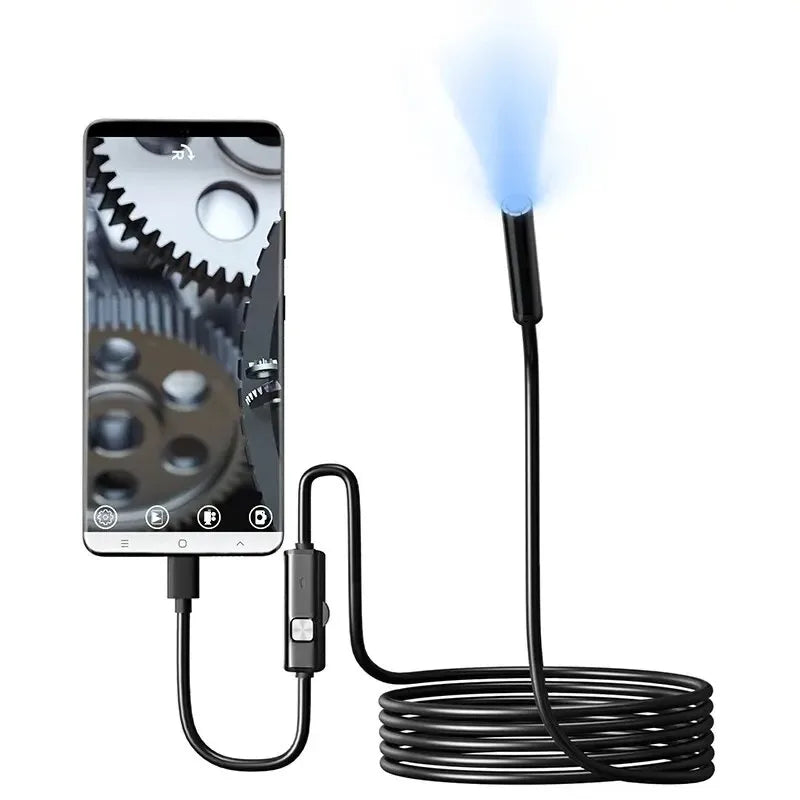 7.0MM TYPE-C Endoscope Camera IP67 Waterproof 6 LEDs
