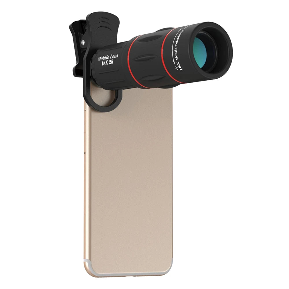 18X25 Monocular Zoom Telephoto Mobile Phone Lens With Tripod