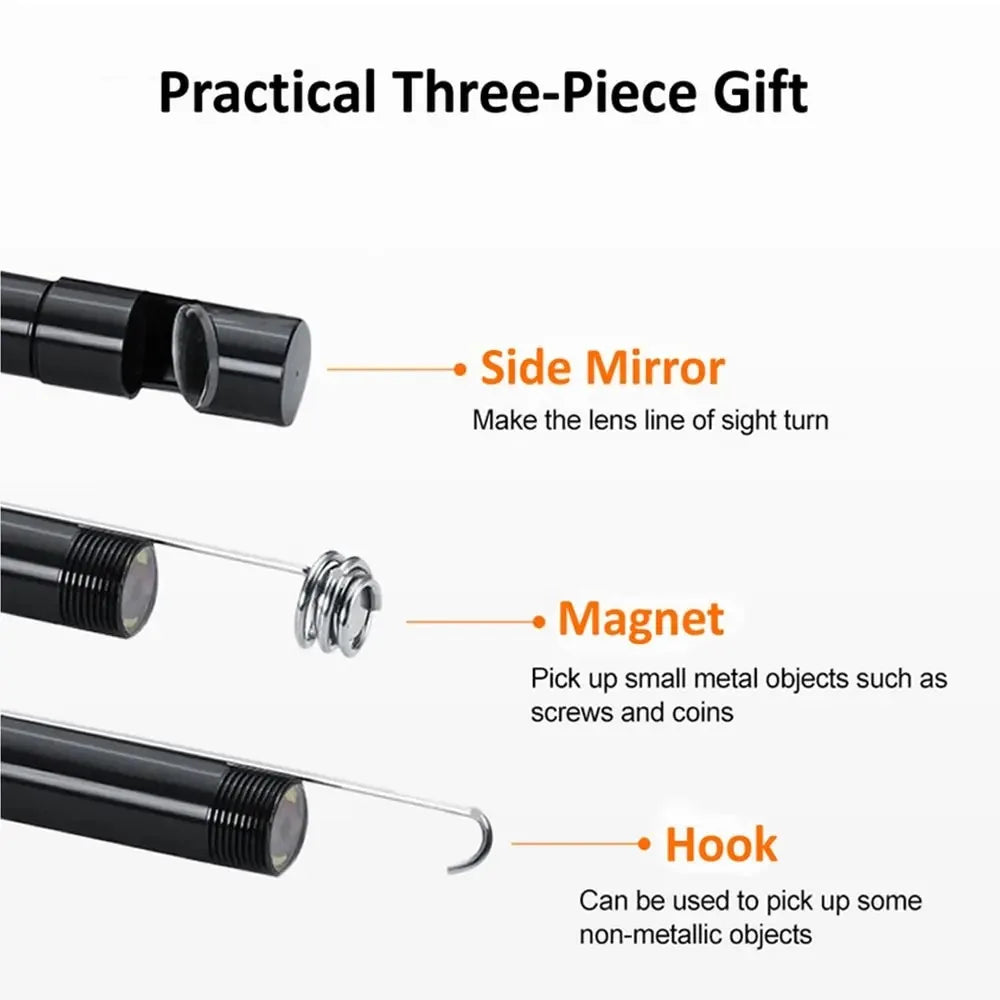 7.0MM TYPE-C Endoscope Camera IP67 Waterproof 6 LEDs